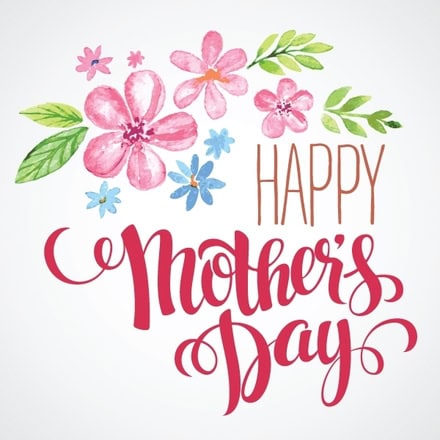 Link to Mother's Day E-cards. Words Happy Mothers Day.